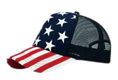 WP 5 Panel Foam Trucker USA Flag Stars and Stripes Cap CF11VTT4SGF | Trucker cap, Patriotic hats, Hats for men