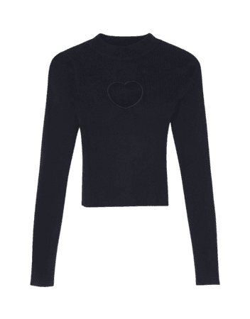 Heart sweater - Sweaters and cardigans - Woman | Bershka