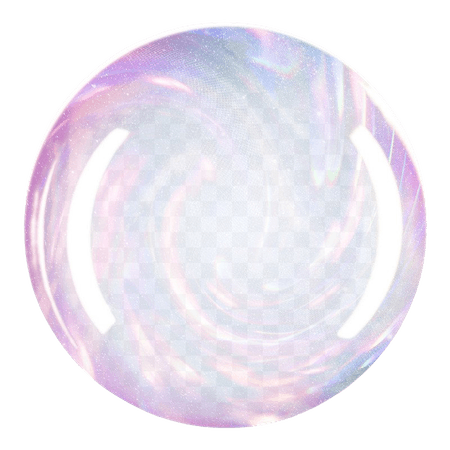 Holographic round bubble frame png copy space | Free stock illustration | High Resolution graphic