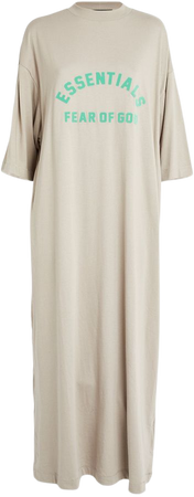 Womens Fear Of God grey Logo Maxi T-Shirt Dress | Harrods # {CountryCode}