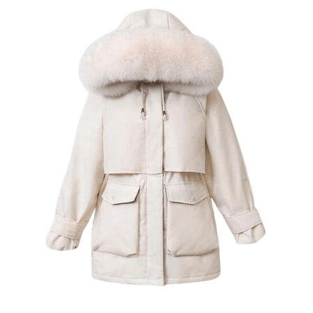 Winter Coat With Big Faux Fur Hood – Ultamodan US