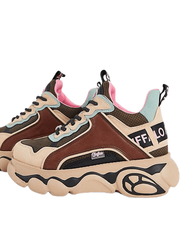 Buffalo CLD Chai chunky sneakers in natural multi | ASOS
