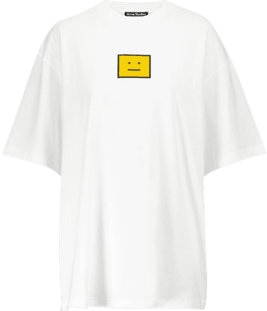 Acne Studios - Face stretch-cotton T-shirt | Mytheresa
