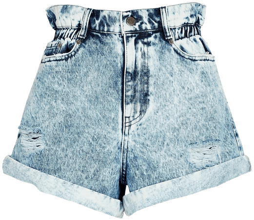 Retrofête Haisley Acid Wash Denim Shorts | INTERMIX®