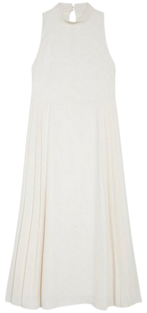 Petite Soft Tailored Pleated Panel Midaxi Dress | Karen Millen