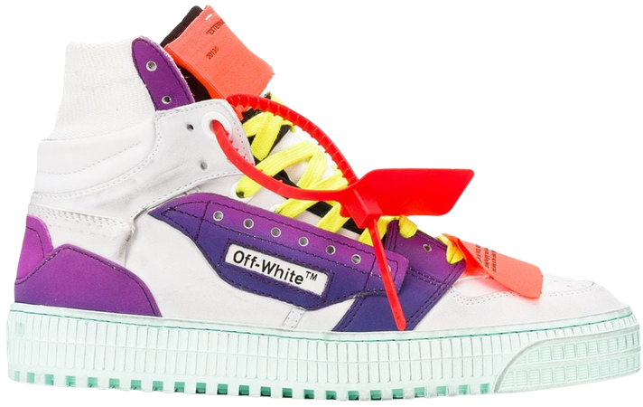 Off-White Fluo lace-up high-top Sneakers - Farfetch