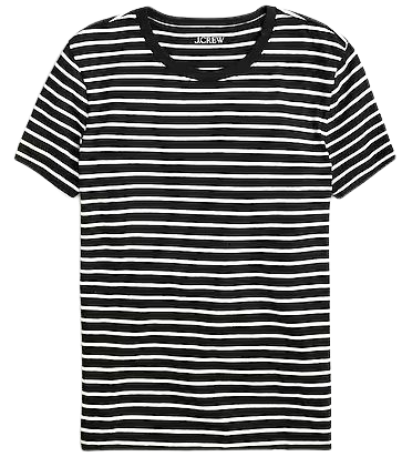 J.Crew: Vintage Jersey Classic-fit Crewneck T-shirt In Stripe For Women