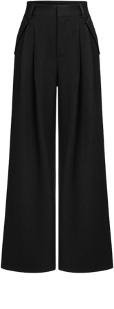 Mid Rise Solid Pleated Wide Leg Trousers - Cider