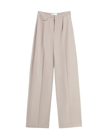 Darted linen pants - Best sellers - Woman | Bershka