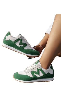 Green And White Sneakers