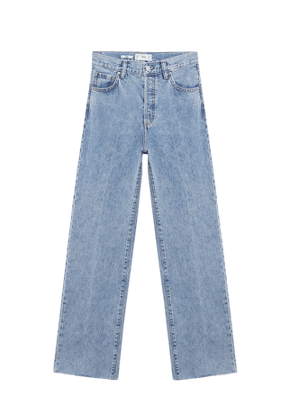 High-waist wideleg jeans - Women | Mango USA