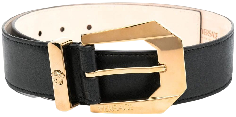 Versace embossed-logo gold-tone Belt - Farfetch