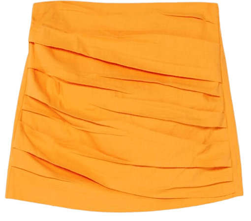 Pleated mini skirt - Skirts - Woman | Bershka