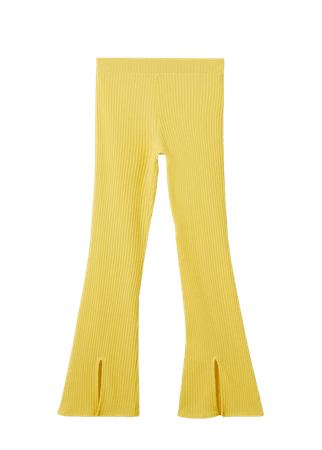 Side slit knit pants - Women | Mango USA