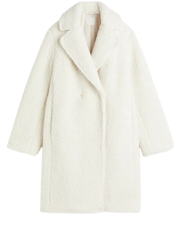 Pile Coat - White - Ladies | H&M US