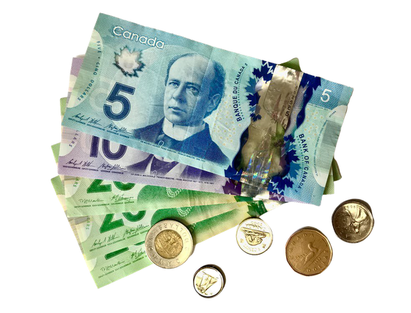 canadian cash, Canadian money, cash