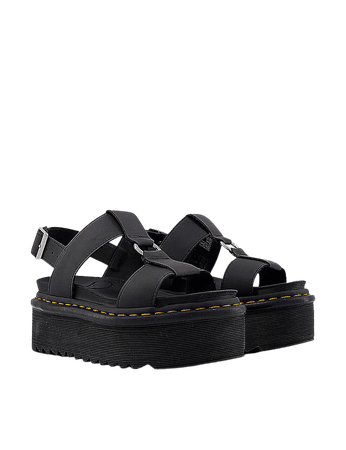 DR. MARTENS - Francis leather platform sandals | Selfridges.com
