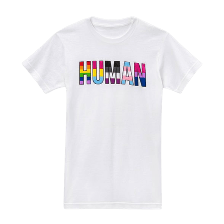 Pride Gender Inclusive Adult Human Graphic T-Shirt - White : Target