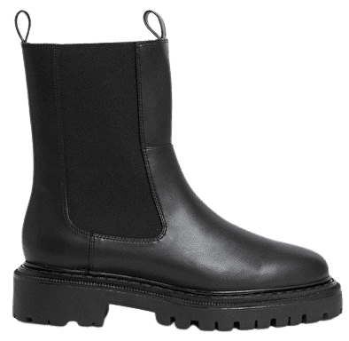 Black pull-on Chelsea boots - Black dark - Monki WW