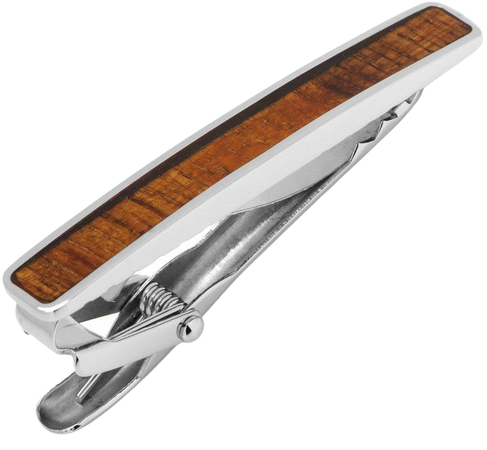 Wood Inlay Tie Clip