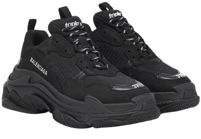 black balenciaga shoes