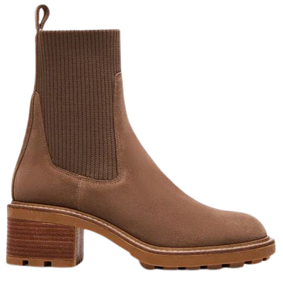 KILEY Taupe Suede Chelsea Ankle Bootie | Women's Booties – Steve Madden