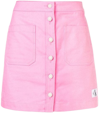 Calvin Klein Jeans buttoned denim skirt $84 - Shop SS19 Online - Fast Delivery, Price