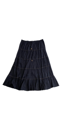 black maxi skirt