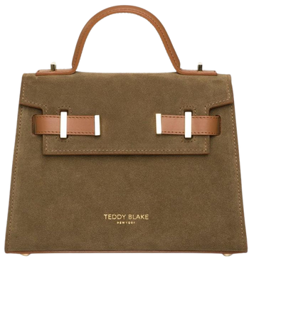 Teddy Blake, Ava Bag Duo Leather Gold 9 Army Green&Camel