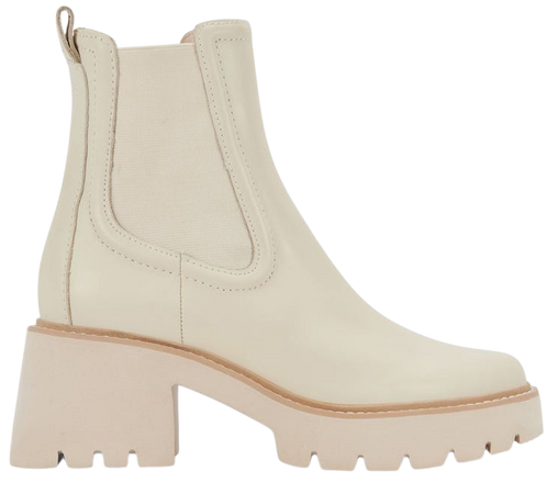 HAWK H20 WIDE BOOTIES IVORY LEATHER – Dolce Vita