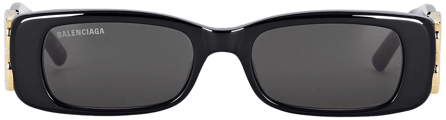 Balenciaga Dynasty Logo Thin Sunglasses | INTERMIX®
