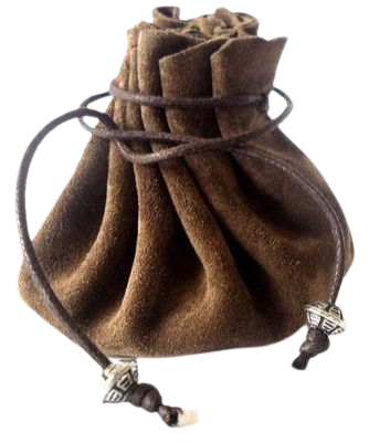 Brown Medieval Coin Pouch