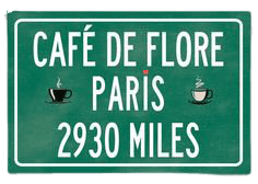 (197) Pinterest - Paris decor, miles to Paris, Cafe de Flore print, Paris poster,... ❤ liked on Polyvore featuring home, home decor, wall art, fre | Collectedfab