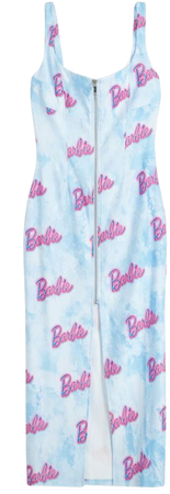 Barbie print strappy midi dress - Collaborations® - Women | Bershka
