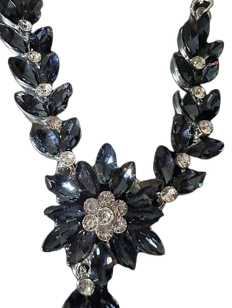 3pcs Wedding Bridal Jewelry Set Including Necklace, Earrings & Hair Comb, Vintage Leaf, Rhinestone & Flower Design | SHEIN USA