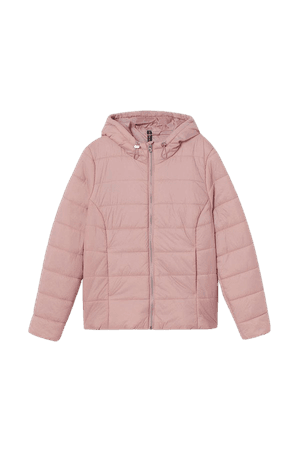 H&M+ Hooded Puffer Jacket - Pink