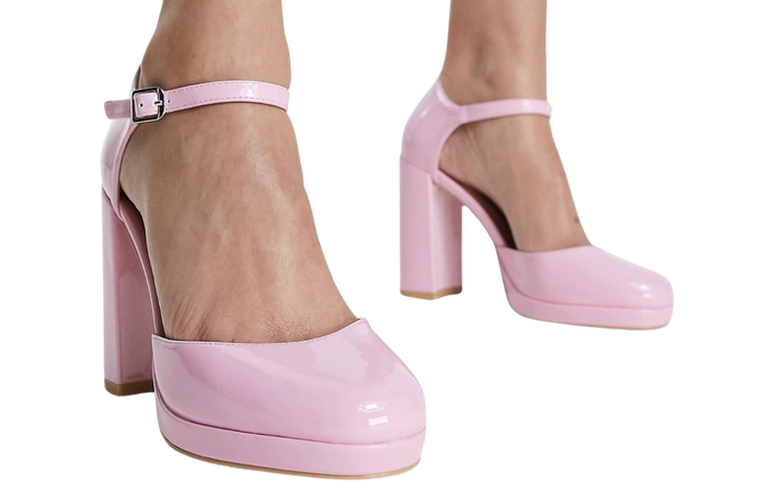 pink platform barbie shoes