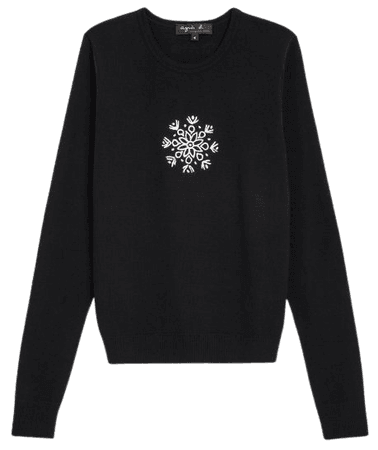 black Hope sweater with Rafael Gray embroidery