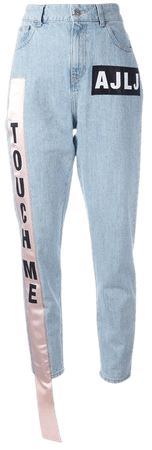 Au Jour Le Jour High-Waist Cotton Denim Jeans