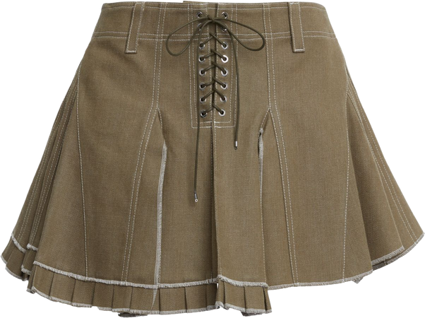 Asymmetric Denim Mini Skirt By Ludovic De Saint Sernin | Moda Operandi