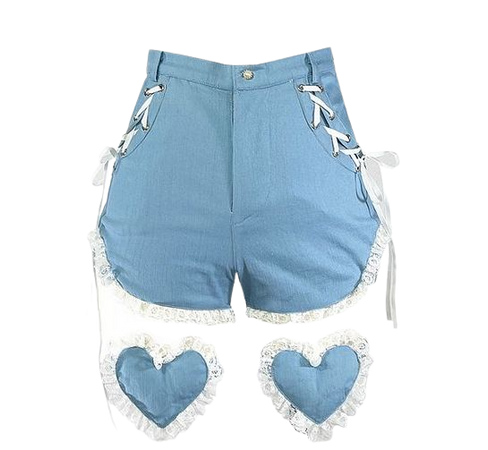 heart short jeans
