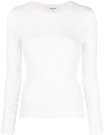 Philo-Sofie ribbed fitted top