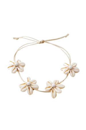 Flower Shell Anklet | Urban Outfitters