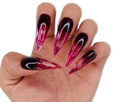 bloody acrylic claws