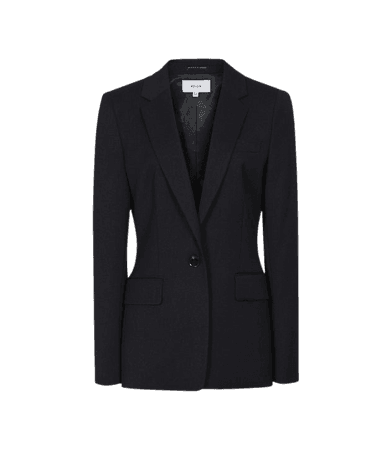 Hayes Navy Wool Blend Slim Fit Blazer – REISS