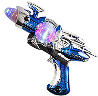 Amazon.com: Super Spinning Laser Space Gun With LED Light & Sound ( Colors may vary ): Toys & Games