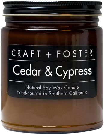 Craft + Foster Cedar Cypress Candle