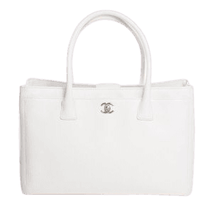 $3500 Chanel Classic Cerf White Caviar Leather Executive Tote Bag Purse - Lust4Labels