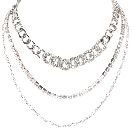 No Rules Layered Chain Necklace - Silver | Fashion Nova, Jewelry | Fashion Nova