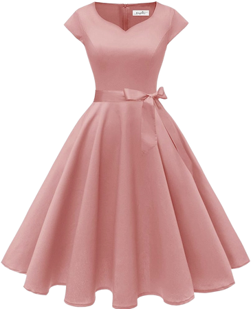 retro vintage pink dress